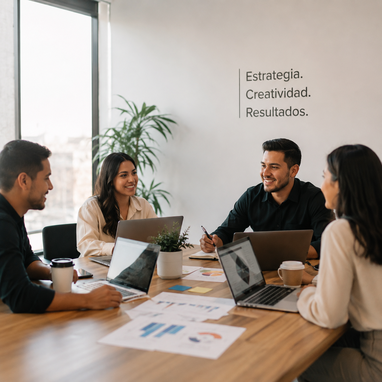 Equipo de marketing digital y diseño de Seintek operando campañas de conversión de leads en México
